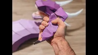 Быстрый способ создания полигонального дракона. Papercraft. Pepakura. Northpoly