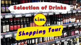 Selection of Drinks at LIDL Shopping Tour | Alcohol Prices UK 🇬🇧 | Everyday Britain