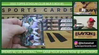 2022 Topps Stadium Club Baseball Hobby 8 Box Break #1