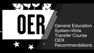General Education System-Wide Transfer Course OER Recommendation for College General Psychology