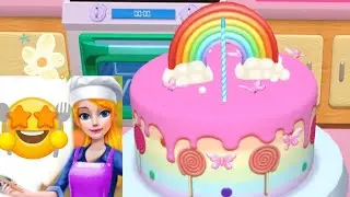 Yummy Yummy 😋 Rainbow 🌈 CAKE 🍰|MY BAKERY EMPIRE 💖#viral #trending #video #subscribe #mybakeryempire