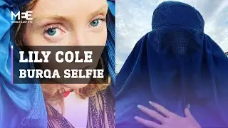 Model Lily Cole sparks anger with burqa selfie