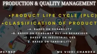 Product Life Cycle (PLC) | Classification of Product | Production & Quality Management | BCOM