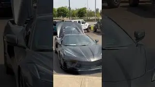 First ride in a Corvette (Stingray)! 🦇🖤