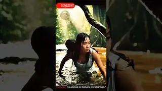 Dramatic rescue of baby monkey from flood waters #monkeyrescue #animals #shorts