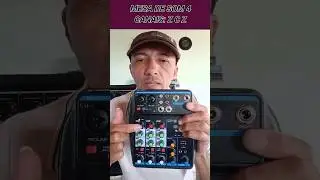 🎛️ MESA DE SOM 4 CANAIS, Ganho da mesa