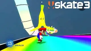Mario Gaps The Rainbow Road in Skate 3