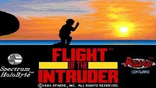 Flight of The Intruder gameplay (PC Game, 1990)