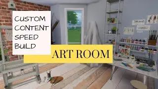 Art room || The sims 4 ||  Speed Build || Custom Content