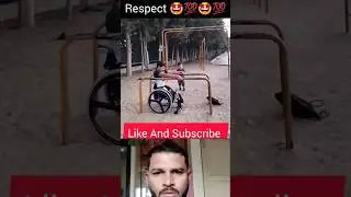 Wheelchair Stunt 🔥 Respect 💯😱💯😱 #shorts
