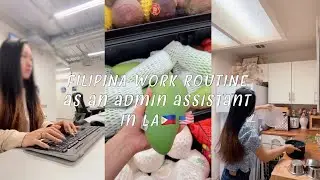 REALISTIC filipina workroutine as an admin assistant🇵🇭🇺🇸07 #work #satisfying #asmr #relatable #lunch