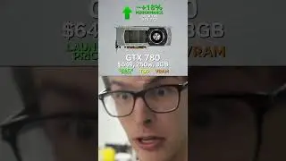 Скачок производительности графических процессоров серии GT/GTX 700 #gpu #nvidia #nvidiagtx #pcmemes