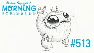 Morning Scribbles #513 (Workout Skillz) Speed Drawing