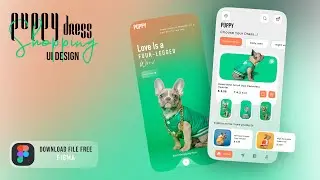 Dog Dresses Shopping App By Using Figma || 