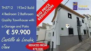 &euro;59.900, Move in, 4 Bed 2 Bath Townhouse + Garage Property for sale in Spain inland Andalucia TH5712