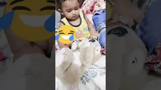 #cutebaby playing hide and seek with coala bear🐨#cute #kidsvideos #ytkids