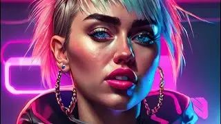 AI Generated Cyberpunk Miley Cyrus #aiart #mileycyrus