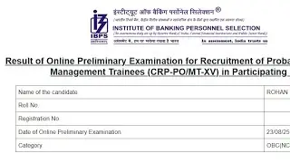 My IBPS PO Pre + Mains Scorecard 2025 🔥💯 #ibps #ibpspo