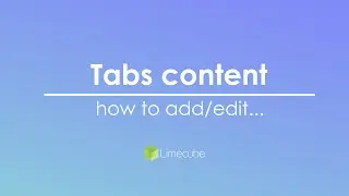 Tabs Content | Limecube
