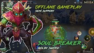 How to Win with 2vs1? Underrated Hero? [ Soul Breaker Offlane Gameplay + Build ] AutoChess Moba!