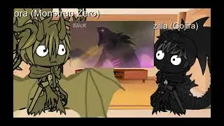 Reaccion de los 2 titanes - (King Ghidorah vs King Titan | MONSTERVERSE VS ARK) Gacha Monarch