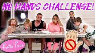 KATIE PRICE: FAMILY NO HANDS EATING (FOOD FIGHT!)