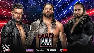 Finn Balor Vs Roman Reigns Vs Seth Rollins - Extreme Rules Match At Saturday Night Main Event