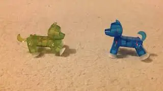 StikDog battle blue stikdog vs green stikdog!