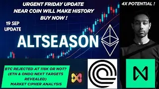 Bitcoin Rejection at $118K: Market Update & Altcoin Gems (NEAR 150% Potential, ONDO Breakout)