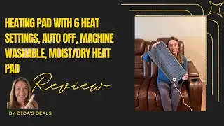 Washable Dry or Moist Heating Pad with 6 Heat Settings Review