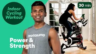 30 Minute Strength & Power Indoor Cycling Workout | Motosumo
