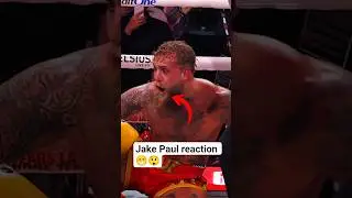 Jake Paul reaction vs AJ😱😂................#knockout #ufc #mma #jakepaul #antonyjoshua