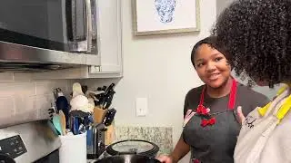 WE ALMOST BURNED DOWN THE KITCHEN!! TASTEY!!! #slumberparty  #bestfriends #lifeoftheparty