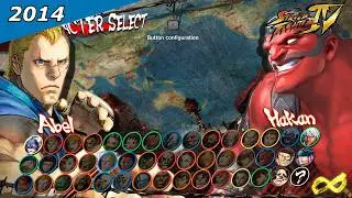 Street Fighter: Evolution of Character Select Screen (1987-2025 So Far) [S3 C. Viper DLC]