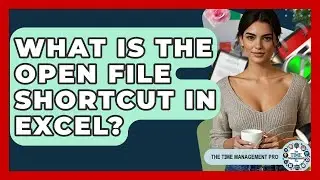 What Is The Open File Shortcut In Excel? - The Time Management Pro