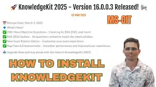 How to Install Knowledgekit for MS-CIT Exam Demo | Knowledge kit for MS-CIT