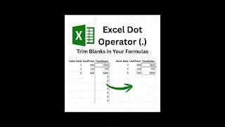 The 𝐃𝐨𝐭 𝐎𝐩𝐞𝐫𝐚𝐭𝐨𝐫. #excel  #exceltips #exceltutorial #marganalytics