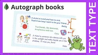 Autograph books | Text Type 6BU6