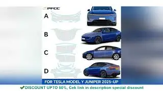 For Tesla Model Y Juniper 2025 2026 Paint Protection Film Self-Healing Bra PPF Body Sticker