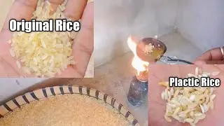 How to identify plastic rice.Plastic rice vs Original rice#