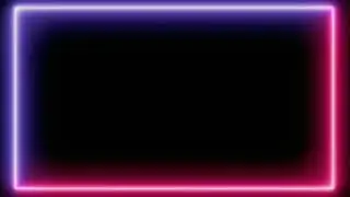 The New Neon Light Move Border Animation Frame Green Screen Effect HD Video 2021