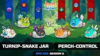 TURNIP-SNAKE JAR vs PERCH-CONTROL | SEASON 11 | AXIE INFINITY ORIGINS