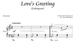 Love&rsquo;s Greeting &ndash; Elgar | Intermediate Piano Solo Arrangement (Sheet Music)