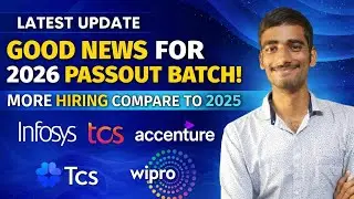 2026 Passout Hiring Boom 🚀 More Jobs Compared to 2025 | Infosys TCS Wipro