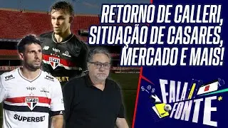 SÃO PAULO: CALLERI DE VOLTA CONTRA O SÃO BERNARDO, CASARES NA 'CORDA BAMBA', MERCADO E MAIS!