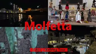 Molfetta. Nocne zwiedzanie. | Walking Tour | ITALY 🇮🇹 | 4K60fps