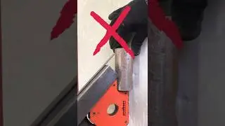 tricks of cutting square pipe and round pipe to join 45 degrees