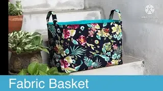 How to sew Fabric Basket|fabric basket tutorials |extra large fabric basket diy|TungC Crafts