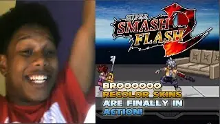 [SSF2] RECOLORED OFFICIAL SKINS AT SMASHCON!!! FINALLY IN ACTION!!! - Live Reaction Video