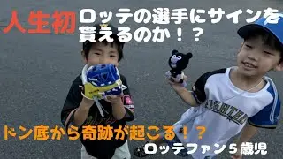 【神回】千葉ロッテマリーンズの選手にサインをお願いするも…。諦めた帰りがけに奇跡が。優しさに感激【ロッテファン５歳児】